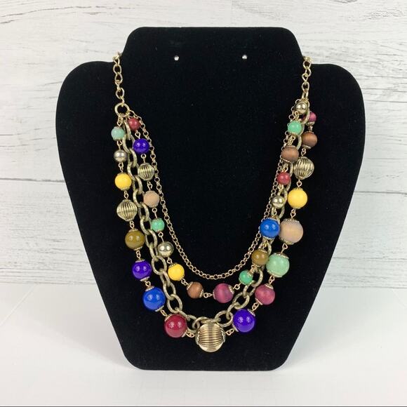 Colorful Multi-strand Necklace - Picture 1 of 4
